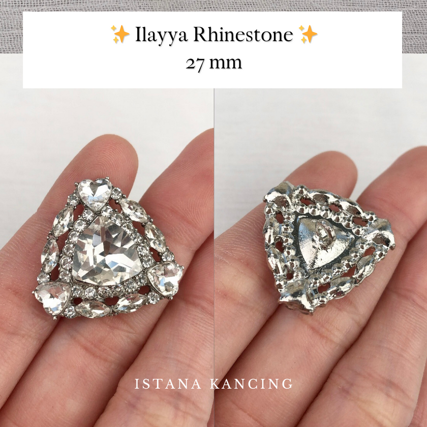 Ilayya Rhinestone Button