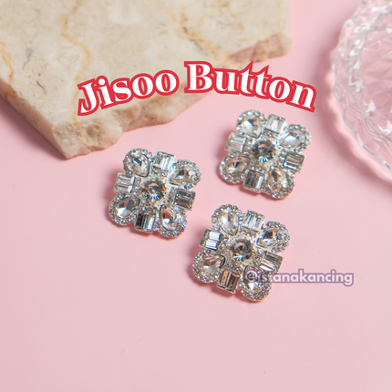 Jisoo Rhinestone Button 28mm