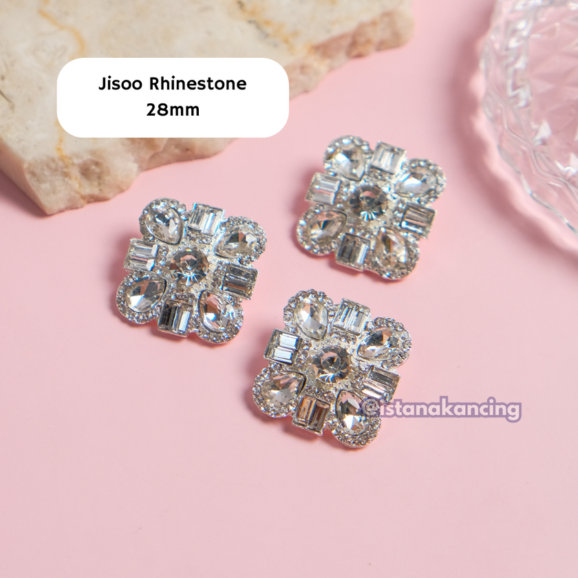 Kancing Berlian Imitasi Jisoo 28mm