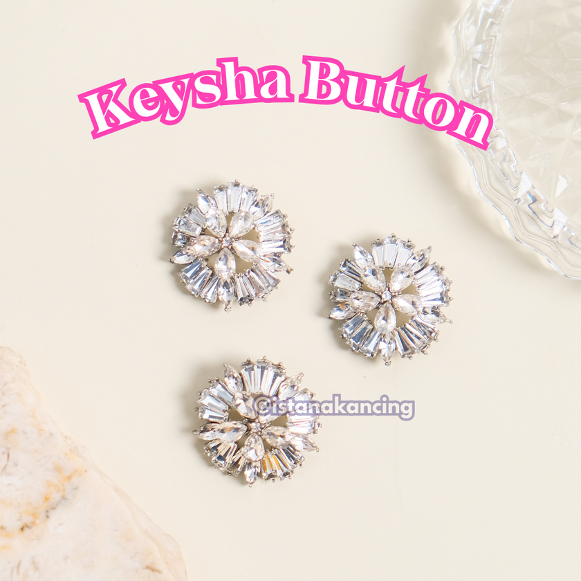 Kancing Berlian Imitasi Keysha 24mm