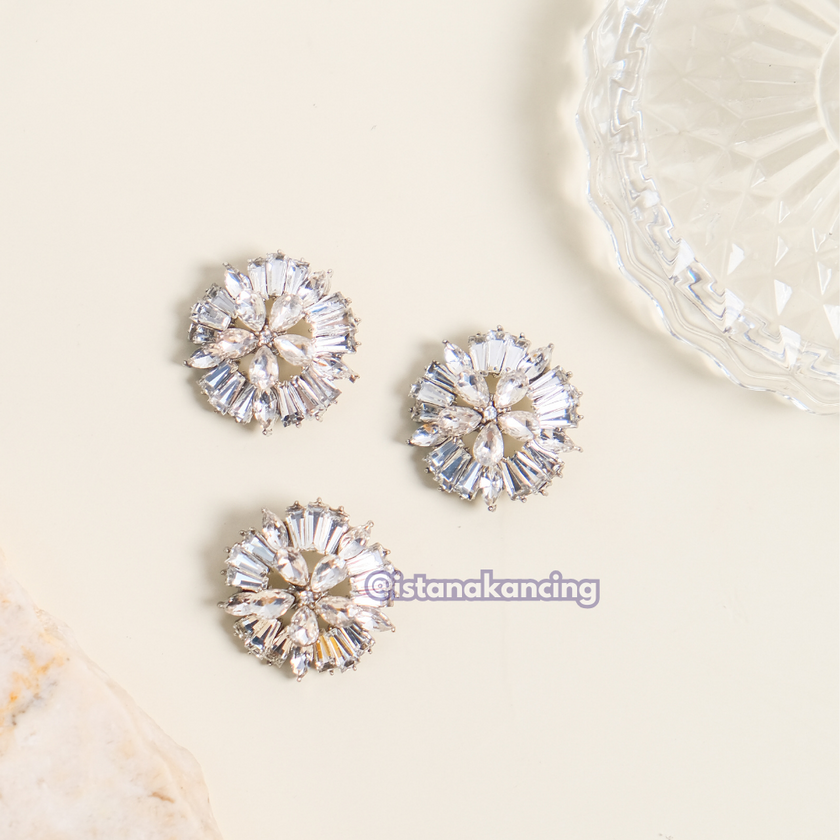 Kancing Berlian Imitasi Keysha 24mm