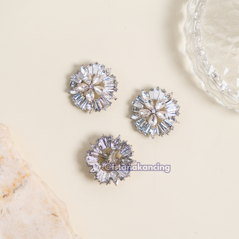 Kancing Berlian Imitasi Keysha 24mm