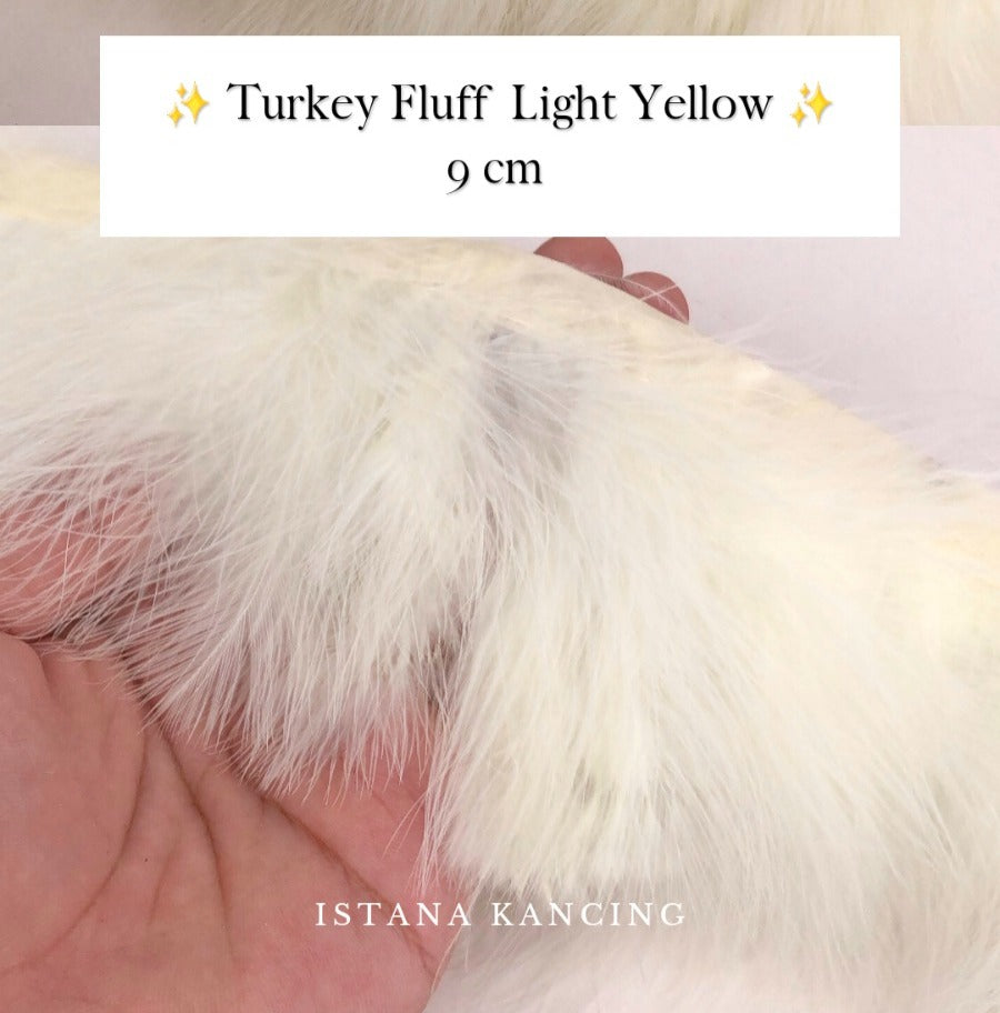 Turkey Fluff  Feathers 9cm