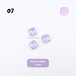 Round Pastel Crystal Claw Setting 12mm