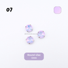 Round Pastel Crystal Claw Setting 12mm