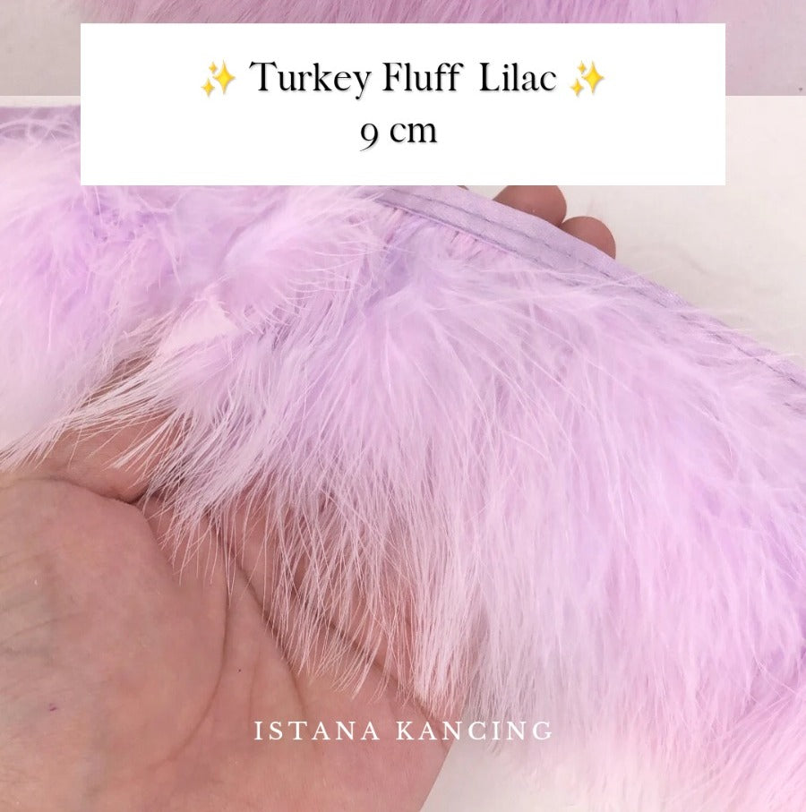 Turkey Fluff  Feathers 9cm