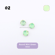Round Pastel Crystal Claw Setting 10mm