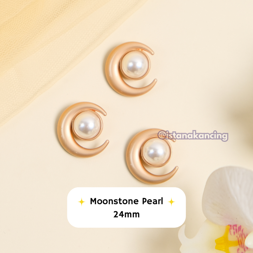 Moonstone Kancing Pearl 24mm