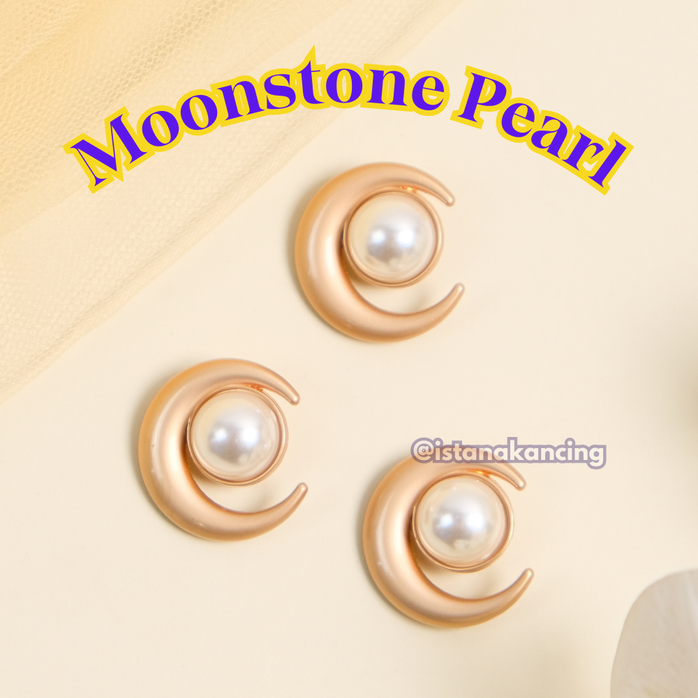 Moonstone Pearl Button