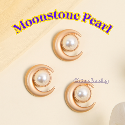 Moonstone Pearl Button
