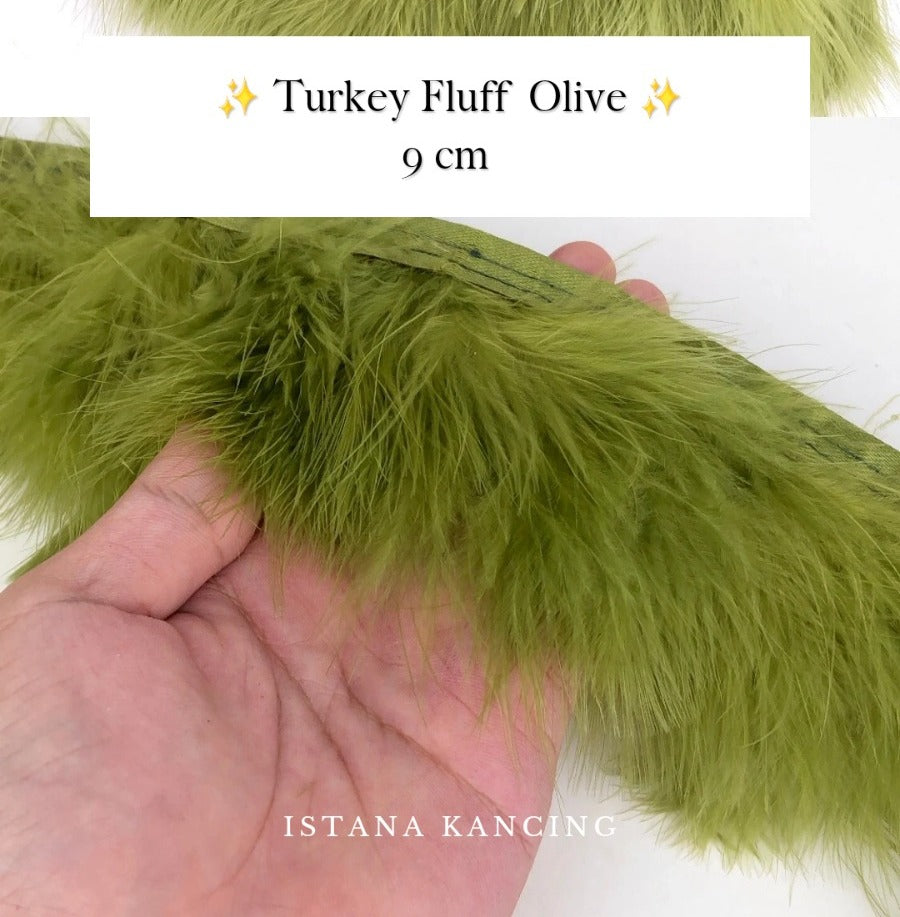 Turkey Fluff  Feathers 9cm