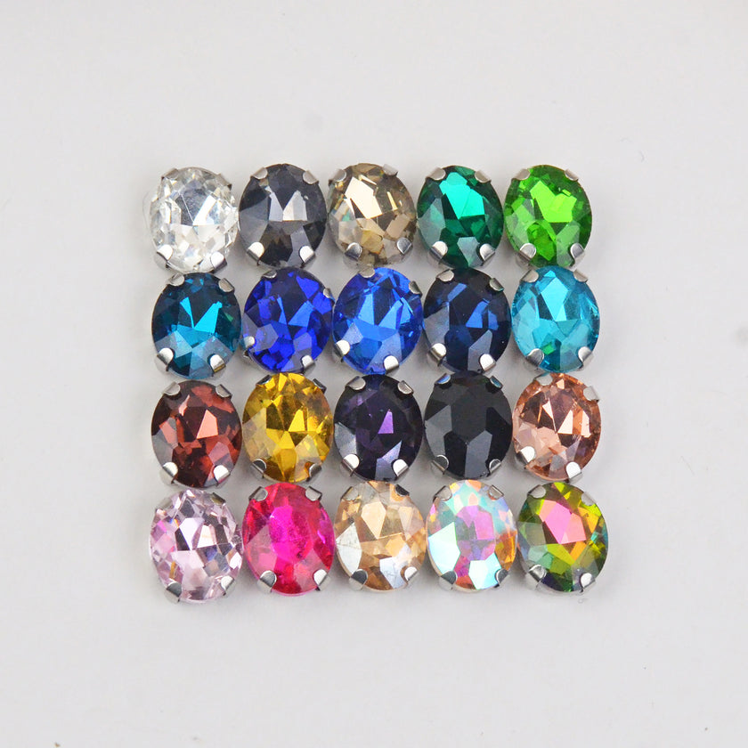 Oval Crystal Claw Setting 8x10mm