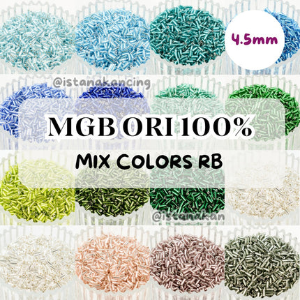 MGB Japan Straight Bugle Beads 4.5 mm