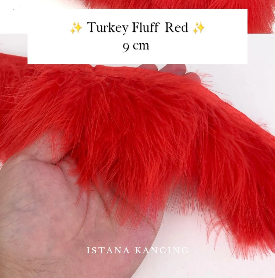 Turkey Fluff  Feathers 9cm