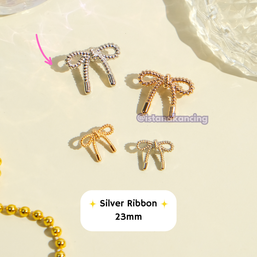 Ribbon Button 15mm