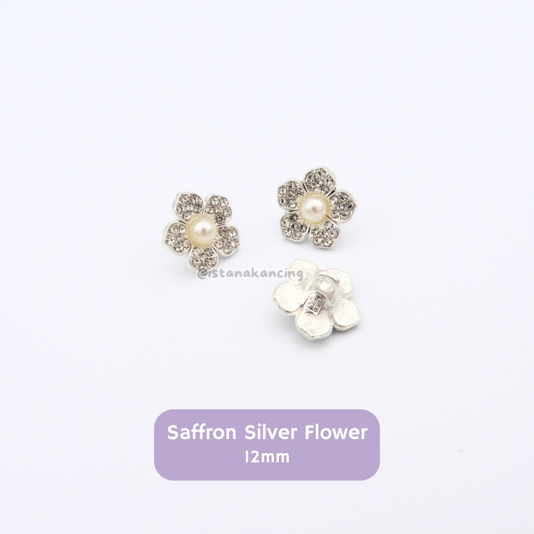 Saffron Flower Button