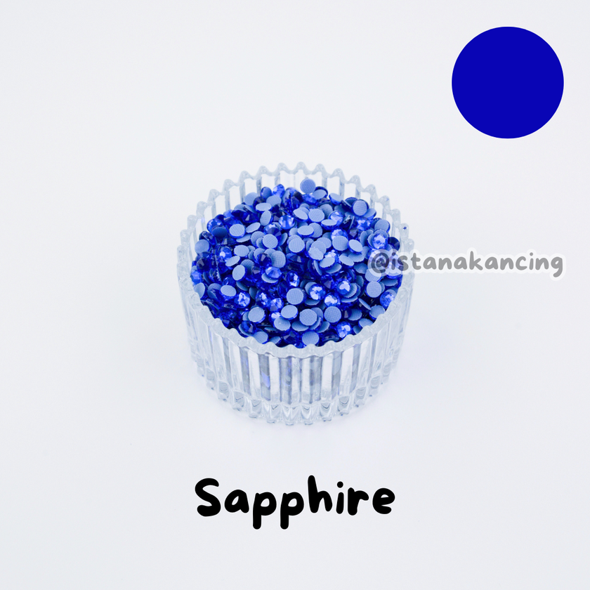 Payet Tempel Mute Gosok Hotfix Rhinestone SS12