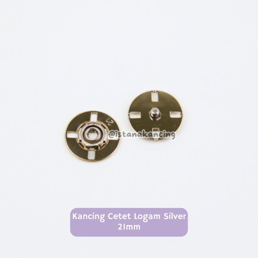 Cetet Logam Jahit Fastener Snap Button