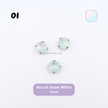 Round Pastel Crystal Claw Setting 12mm