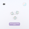 Round Pastel Crystal Claw Setting 10mm