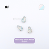 Tear Drop Pastel Crystal Claw Setting 8x13mm