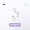 Navette Pastel Crystal Claw Setting 15mm