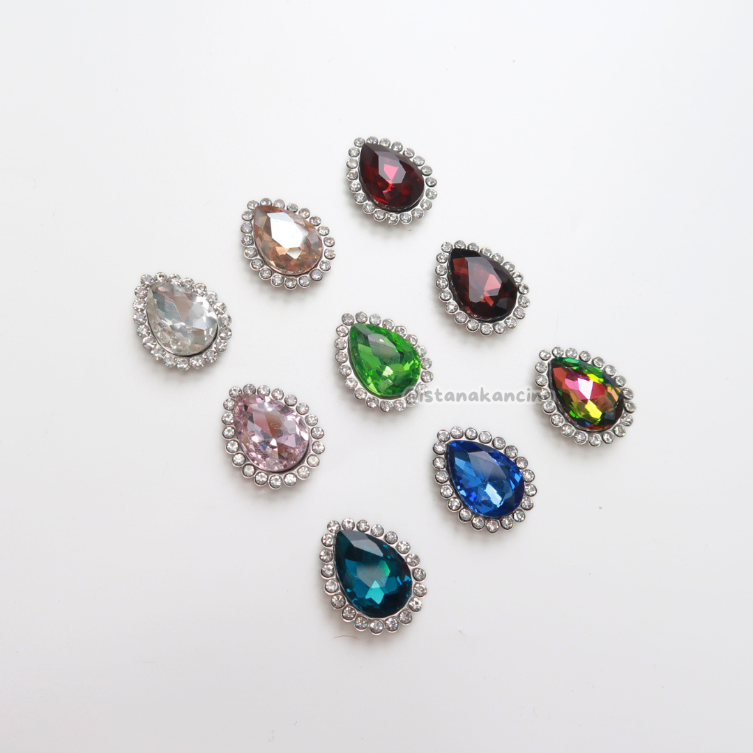 Tear Drop Ring 13x18mm