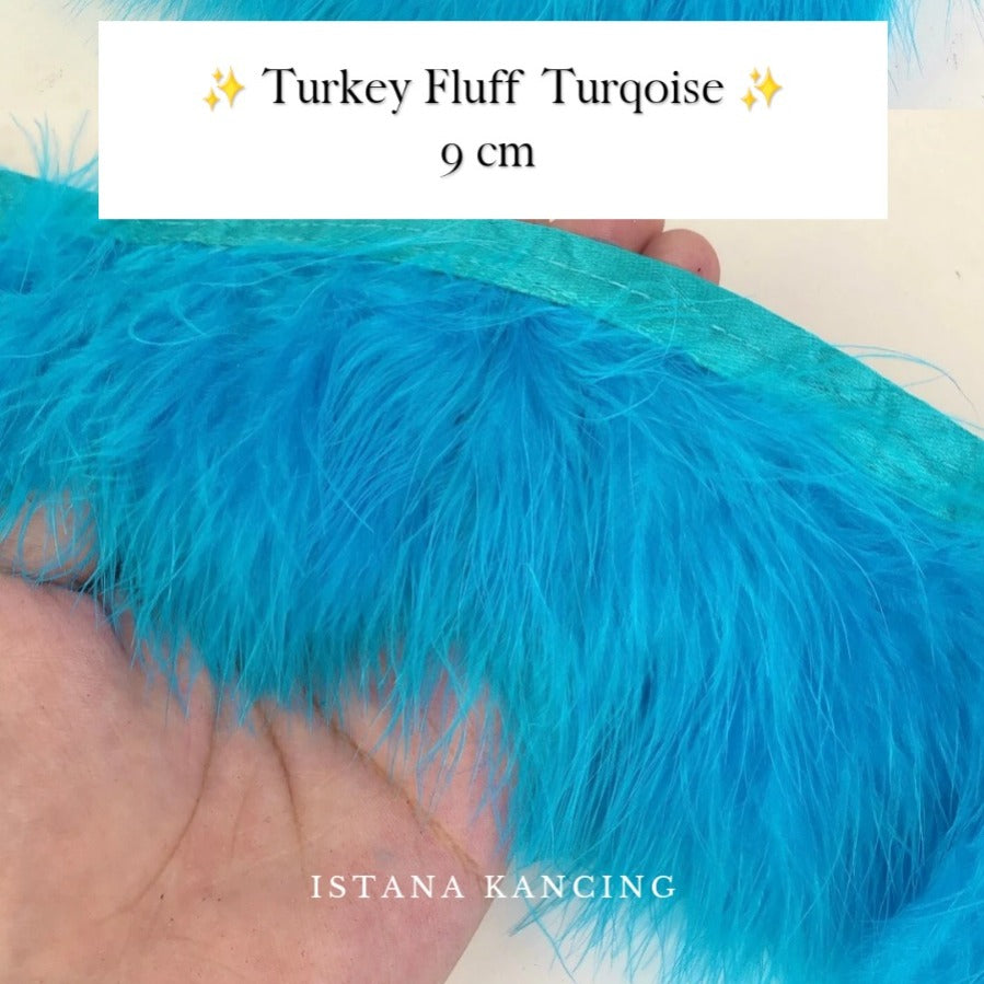 Turkey Fluff  Feathers 9cm