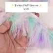Turkey Fluff  Feathers 9cm