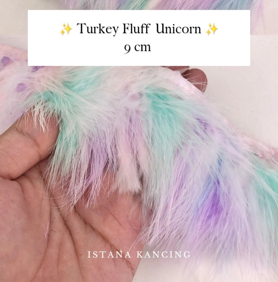 Turkey Fluff  Feathers 9cm