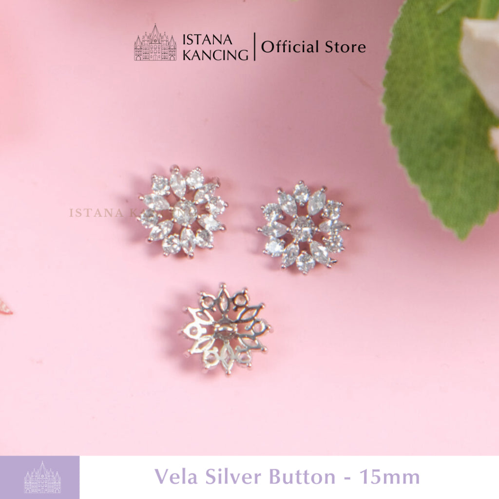 Vela Rhinestone Button