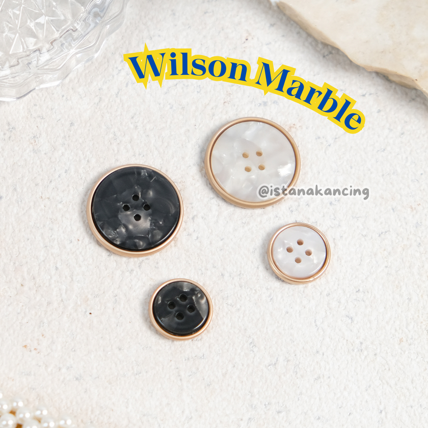 Tombol Wilson Marble 4 Lubang