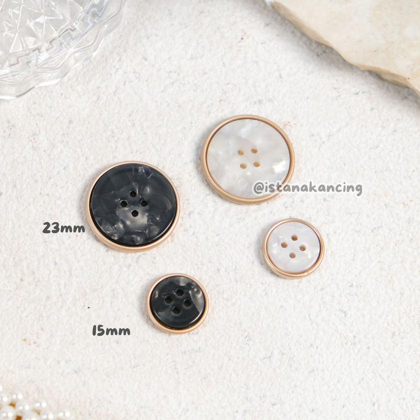 Tombol Wilson Marble 4 Lubang