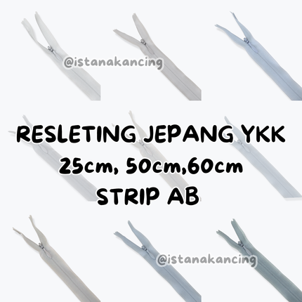 YKK Invisible Zipper - Strip AB