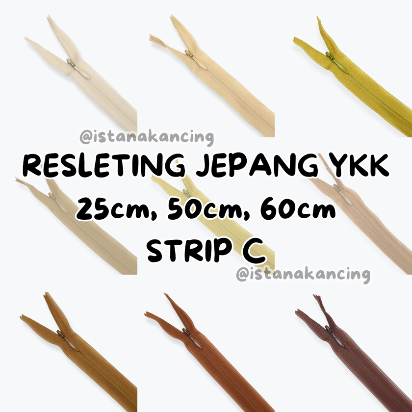 YKK Invisible Zipper - Strip C