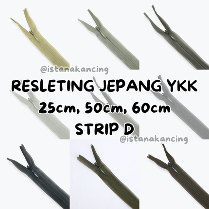 YKK Invisible Zipper - Strip D