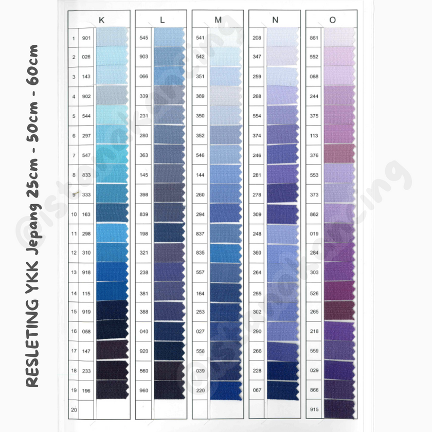 YKK Invisible Zipper - Strip E