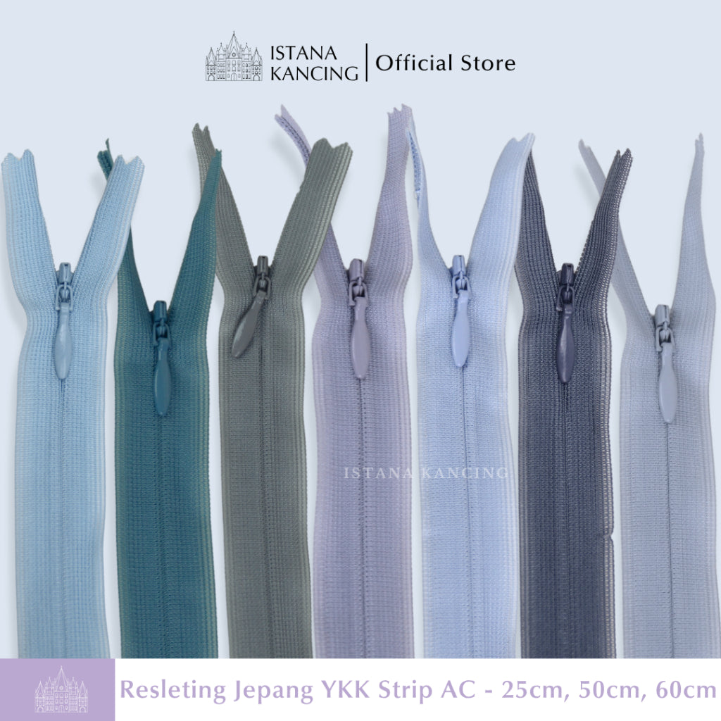 Resleting YKK Tak Terlihat - Strip AC