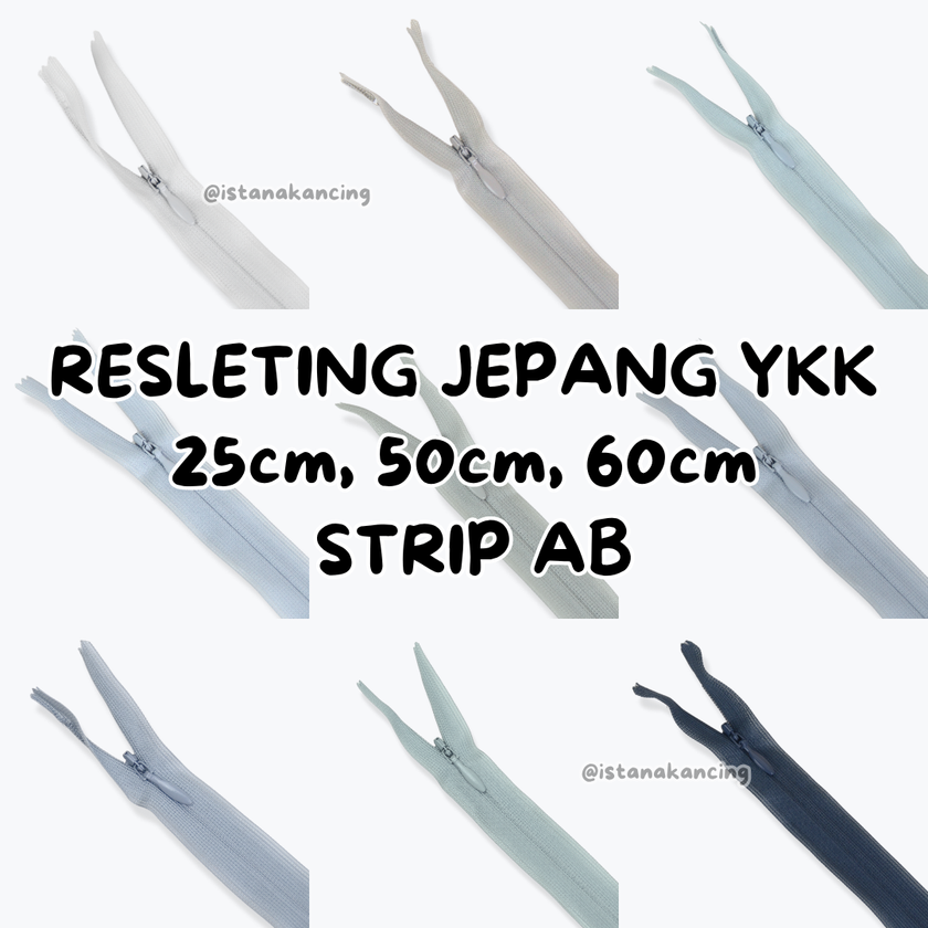 YKK Invisible Zipper - Strip AB