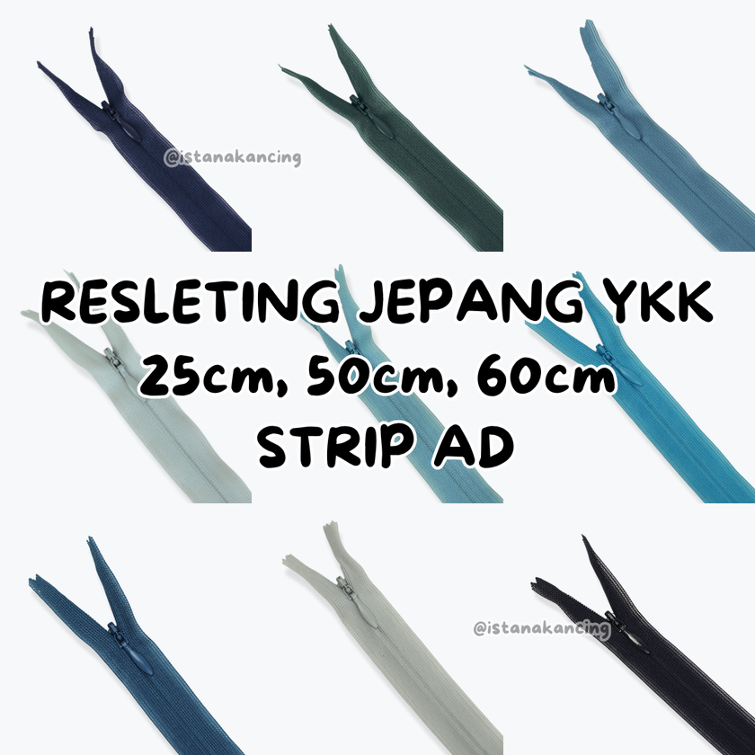 YKK Invisible Zipper - Strip AD