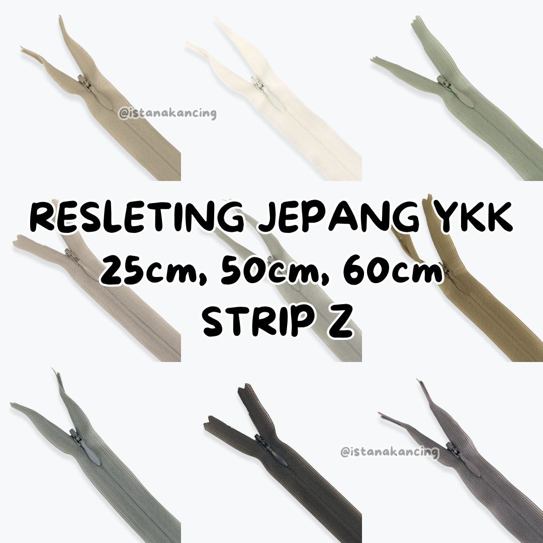 YKK Invisible Zipper - Strip Z – Istana Kancing