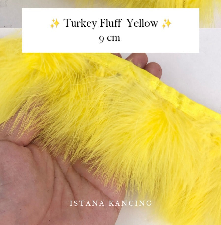 Turkey Fluff  Feathers 9cm