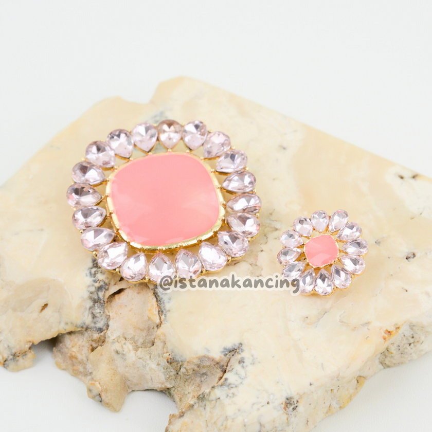 Charlotte Rhinestone Button