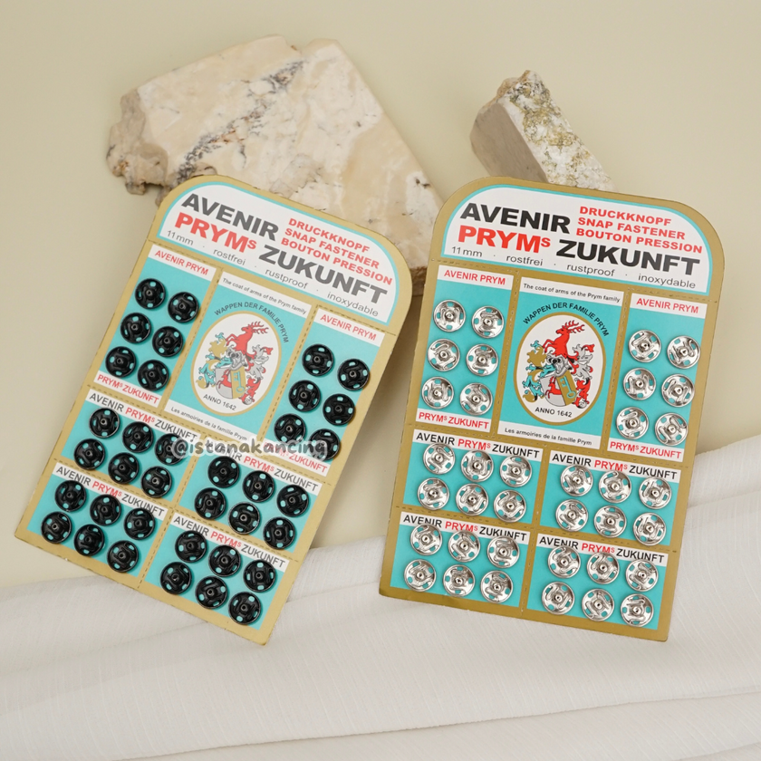 Kancing Cetet PRYM | Harga  ECERAN PER STRIP