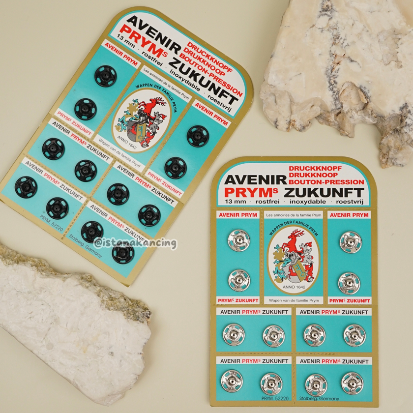 Kancing Cetet PRYM | Harga  ECERAN PER STRIP