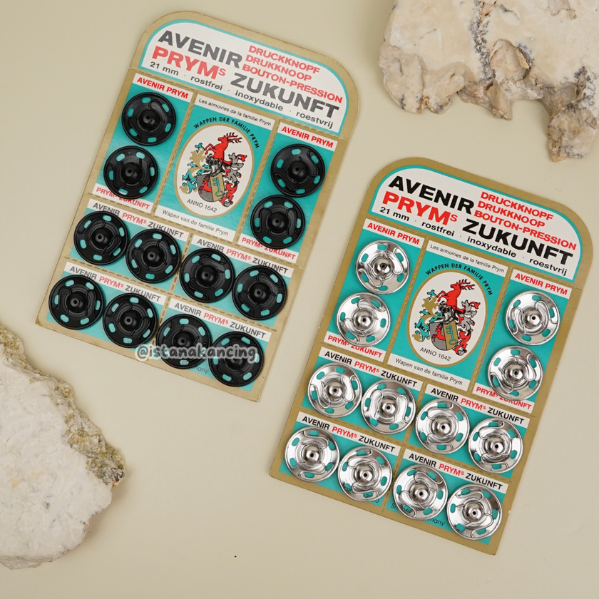 Kancing Cetet PRYM | Harga  ECERAN PER STRIP