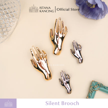 Brooch Silent Aksesoris Pin Peniti Baju Hijab Mewah Unik Premium Pin | Istana Kancing
