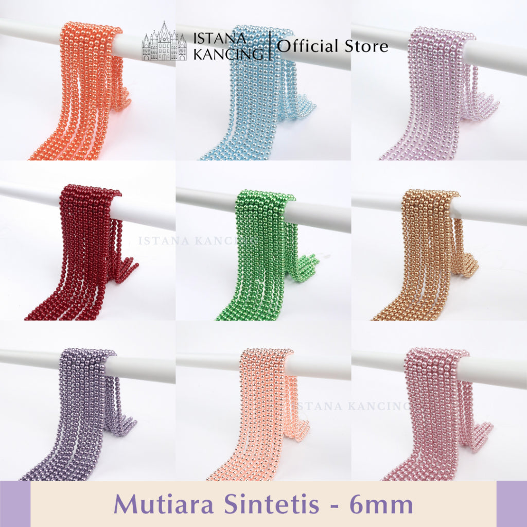 Mutiara Sintetis 6mm Pt 1