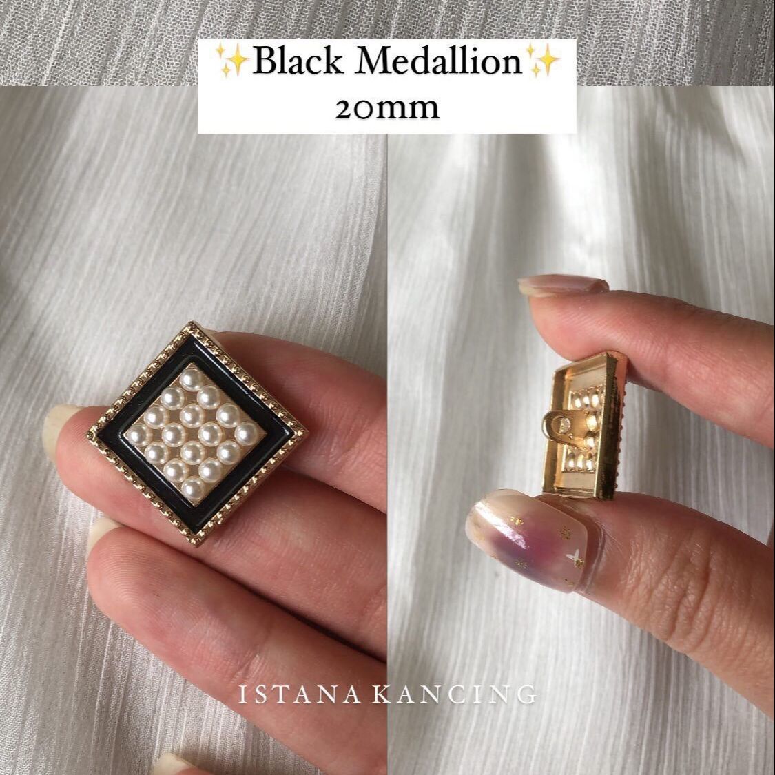 Square Medallion Pearl