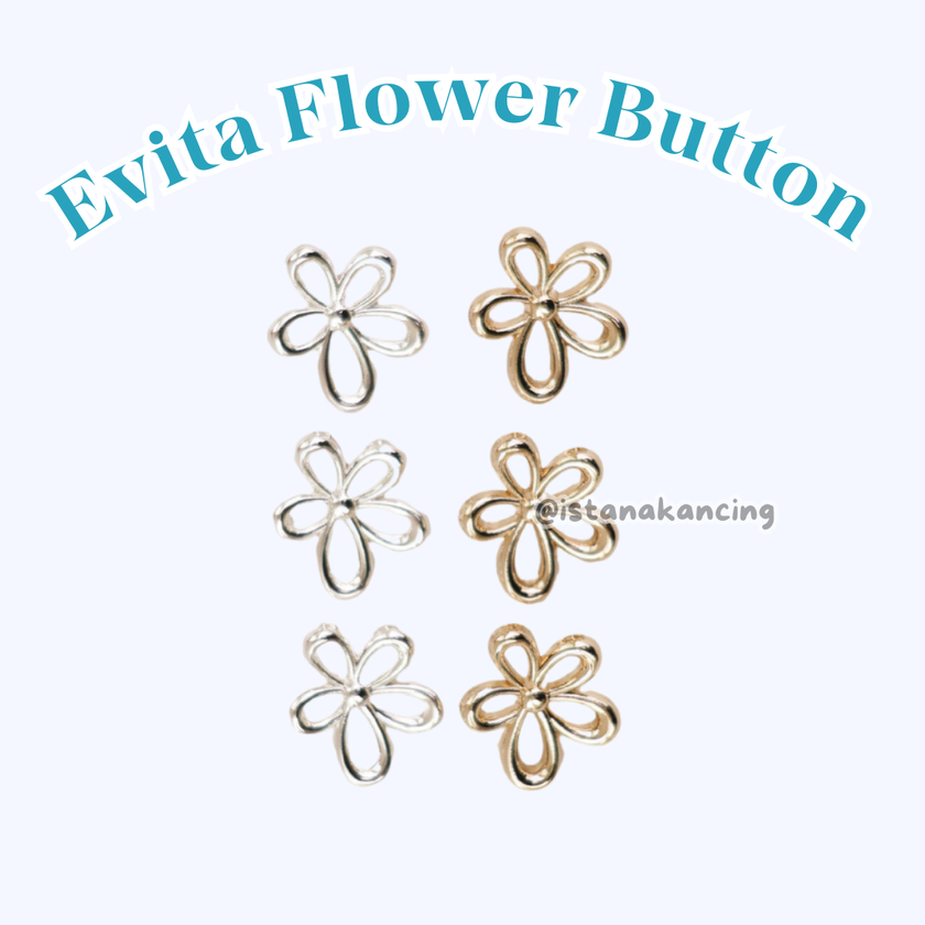 Evita Flower Button